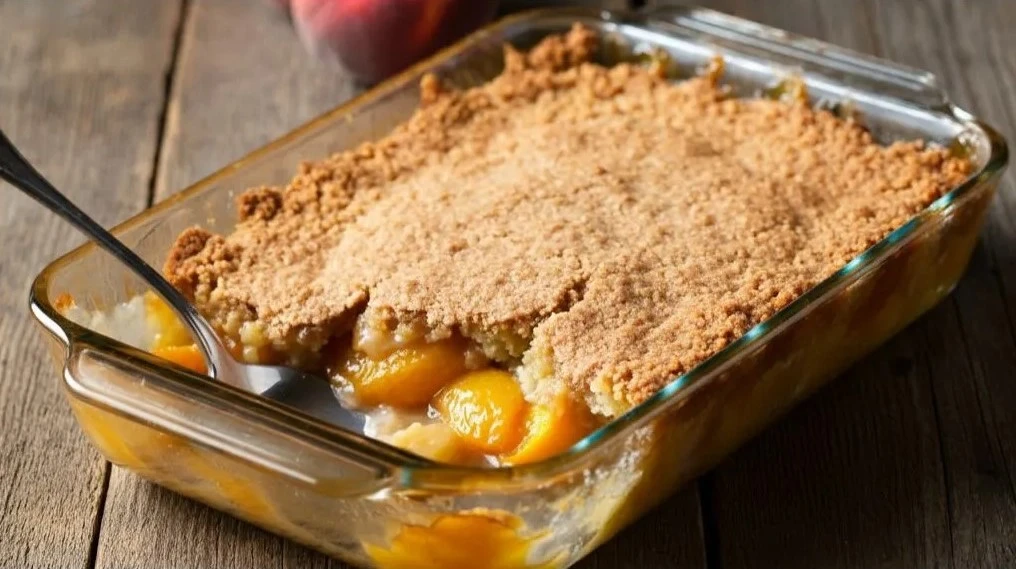 peach cobbler with cake mix