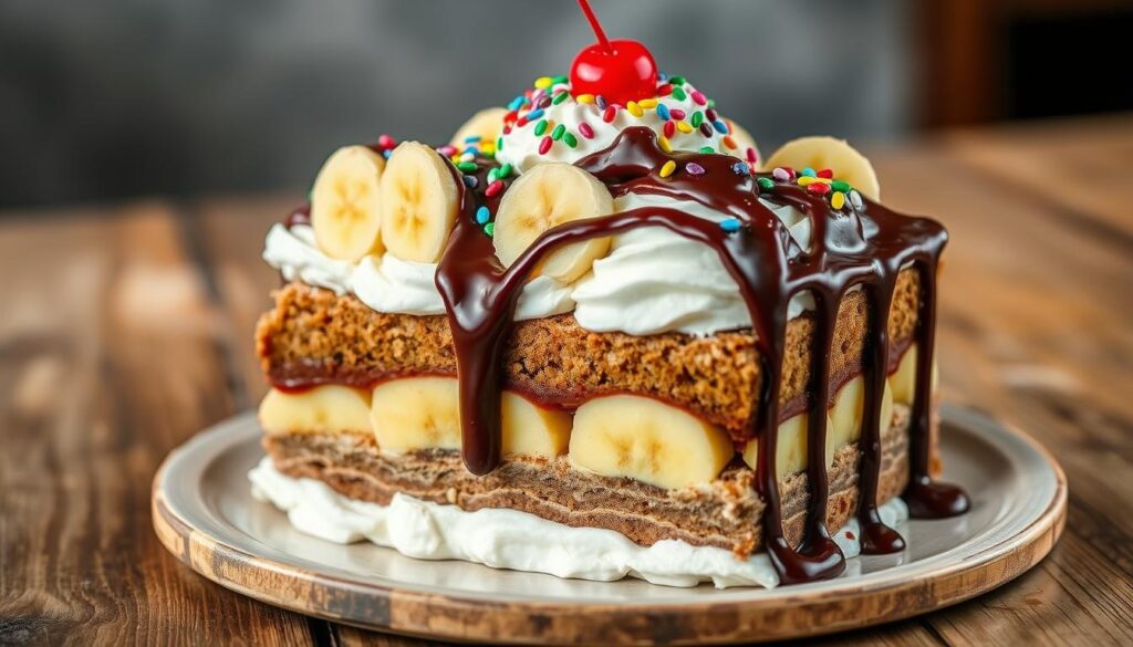 banana split cake